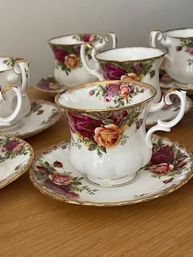 Royal Albert "Old Country Roses" Coffee Cups and Saucers