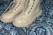Brand new girls cream boots size 12.5