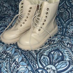 Brand new girls cream boots size 12.5