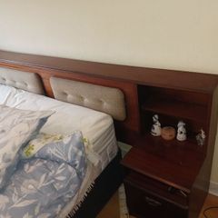 Antique Headboard with matching Lockers available