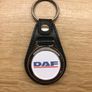 Synthetic  leather DAF keyring with shopping trolley token/coin Image 2