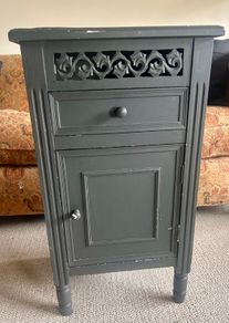 Painted Wooden Bedside Cabinet / Side Locker
