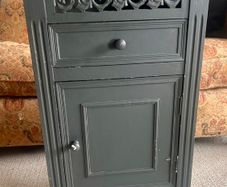 Painted Wooden Bedside Cabinet / Side Locker