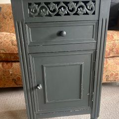 Painted Wooden Bedside Cabinet / Side Locker