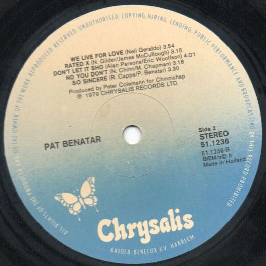 Pat Benatar In The Heat Of The Night