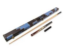NEW PRO 3/4 Jointed Ebonised Butt Snooker Pool Cue Set + Black and Blue Case & MINI BUTT - FREE DELIVERY