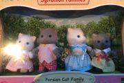 Sylvanian Persian Cat Family