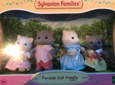 Sylvanian Persian Cat Family