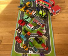 Selection of Toy Cars with Storage Box
