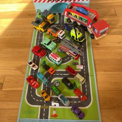 Selection of Toy Cars with Storage Box