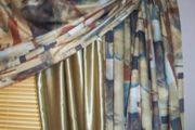 Luxury Silk Fabric Living Room Curtains