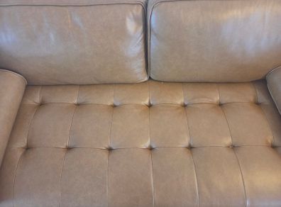 Tan Leather Sofa - Genoa