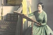 Classic English Genre Scene: "The Sampler" by L. Campbell Taylor, R.A.