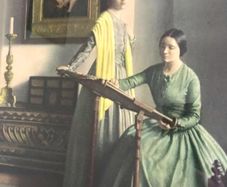 Classic English Genre Scene: "The Sampler" by L. Campbell Taylor, R.A.
