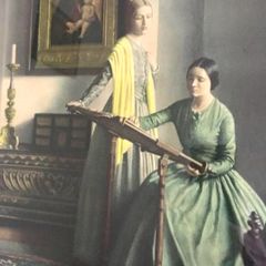 Classic English Genre Scene: "The Sampler" by L. Campbell Taylor, R.A.