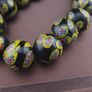 Antique Murano Style Millefiori Glass Beads Necklace 22 inches Strands Image 8