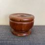 Vintage Yew Wood Lidded Pot Image 2