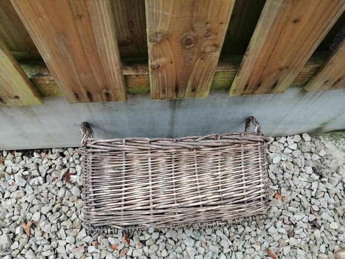 Wicker window basket
