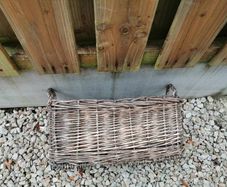 Wicker window basket