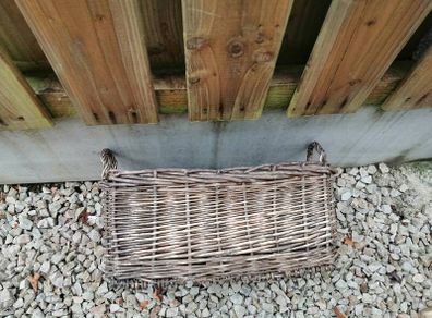 Wicker window basket