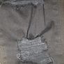 Topshop ladies black ripped effect jeans w30l30 Image 5