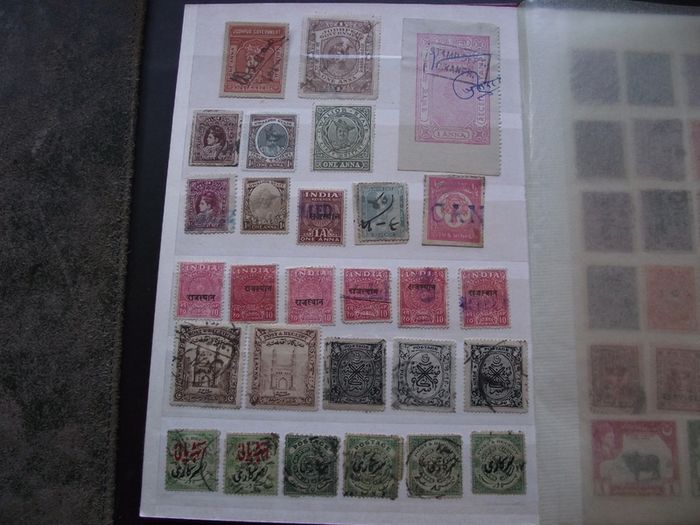 A nice collection of Stamps from India, presented in the album