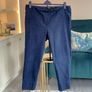 Ladies Navy Cropped Straight Fit Jeans from Robell Image 6