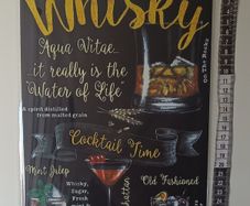 Whisky Tin Metal sign