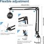 NEW SALE | Boom Arm,Aokeo AK-35 Adjustable Compact Mic Suspension Boom Scissor Arm Stand For Blue Yeti,Snowball iCE, HyperX QuadCast,SoloCast,Elgato Wave,Etc Image 5