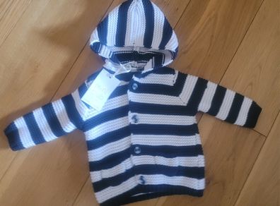 Mini Club Baby Cotton Knitted Striped Jacket 0-3 months