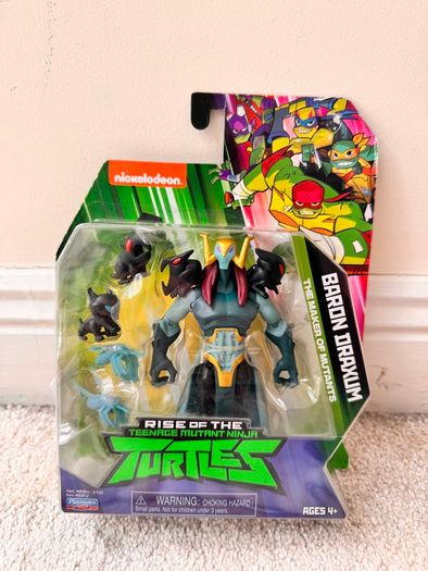 Rise Of The Teenage Mutant Ninja Turtles TMNT Baron Draxum Figure PLease see photos