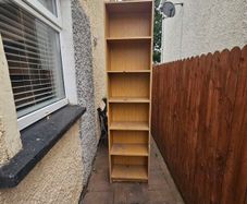 wooden shelving