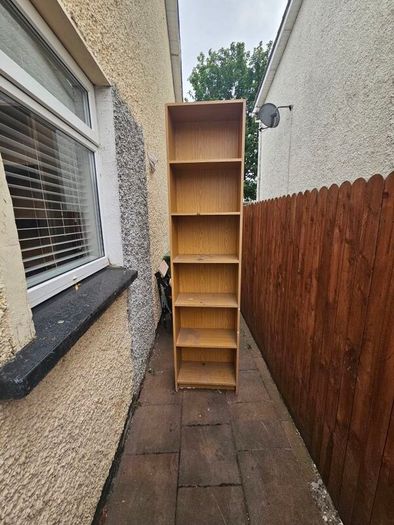 wooden shelving