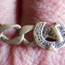 Vintage 9c 375 Solid Yellow Gold Solid Diamonds Cut Horse Shoe with Horses Head Link Bracelet L-6" 8,8 g Image 6
