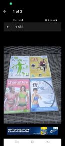 Fitness DVDs all great condition 2. Are Wii fit. Charlotte's belly blitz.