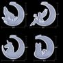 Crescents Mould, Epoxy Resin Molds, Silicone Epoxy Molds, Moon Wolf, Moon Cat, Moon Fairy, Moon Unicorn Mold (FREE POSTAGE) Image 2