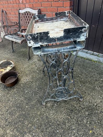cast iron antique table