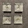 4 x small glass candle holder set Image 2