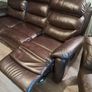 Recliner leather couch [ 2 armchairs are free] Image 8