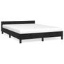 Bed Frame without Mattress Dark Grey 135x190cm Double Velvet Image 2