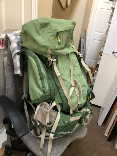 Huge Kelty Coyote 75 W Green Frame Hiking Bag