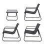 Malibu 4 Piece Garden Sofa Set with Glass Table Image 2