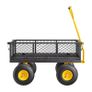 Steel Garden Cart 500lb Capacity Heavy Duty Yard Wagon Cart 10in Tires Image 4