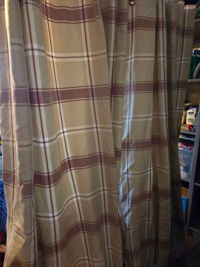 Nicole Day Extra Large Lined Eyelet Curtains