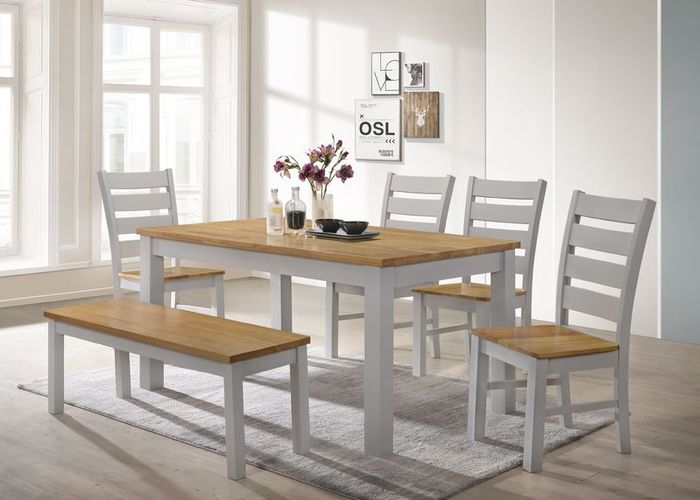 Chelsea Grey  & Oak Set
