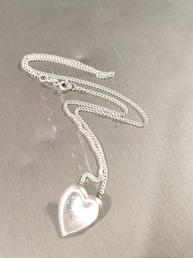 sterling silver heart necklace