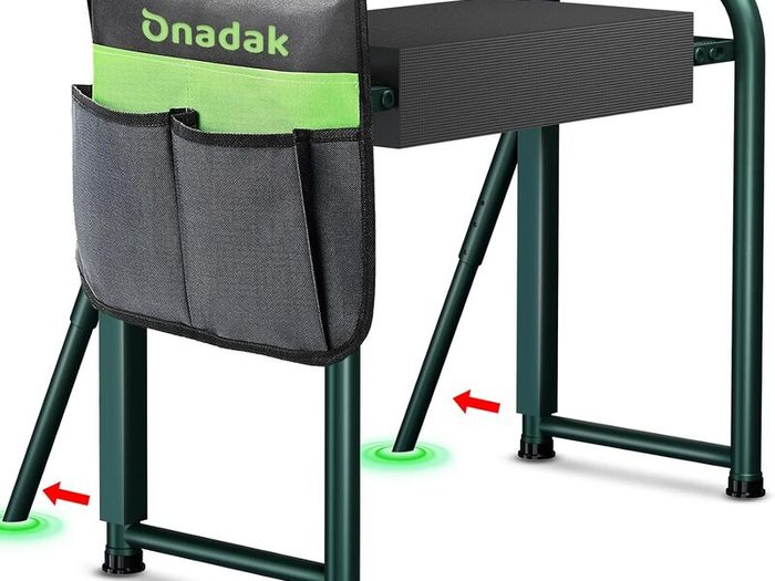 Onadak Heavy Duty 500lb Foldable Garden Kneeler with Support Legs - Brand New