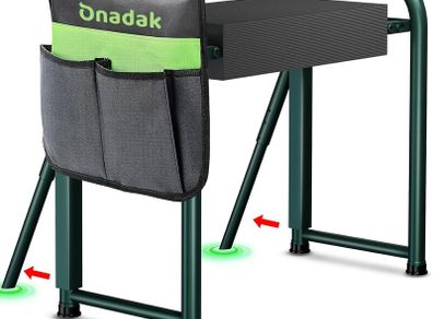 Onadak Heavy Duty 500lb Foldable Garden Kneeler with Support Legs - Brand New