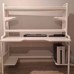 White Steel Gaming Desk - warranty active