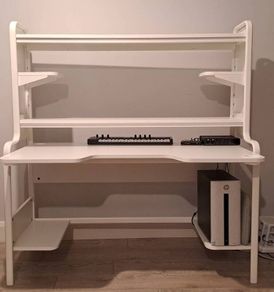 White Steel Gaming Desk - warranty active